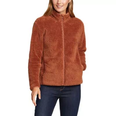 Eddie Bauer Women's Fast Fleece Plush Full-Zip Mock Cover