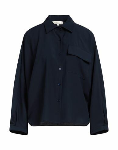 Haveone Woman Shirt Midnight blue Polyester, Elastane Cover