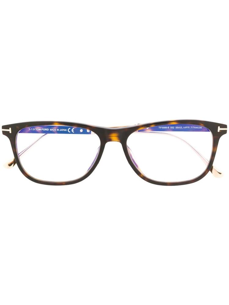 TOM FORD Eyewear square frame glasses - Brown Cover