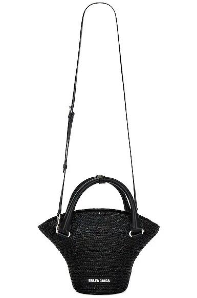 Balenciaga Medium Beach Tote Bag in Black Cover