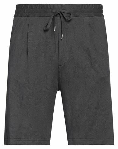 Paolo Pecora Man Shorts & Bermuda Shorts Lead Cotton, Elastane Cover