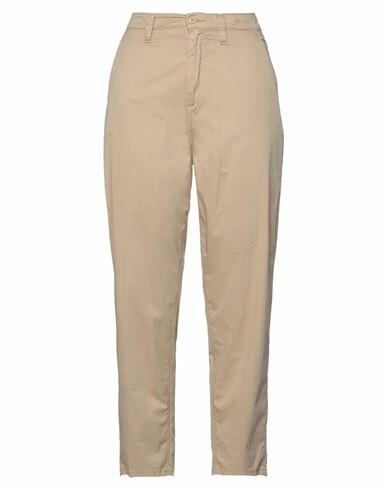 Haikure Woman Pants Beige Cotton, Elastane Cover