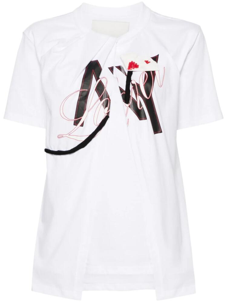 3.1 Phillip Lim NY Lover Sliced T-shirt - White Cover