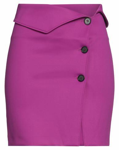 Msgm Woman Mini skirt Mauve Polyamide, Elastane Cover