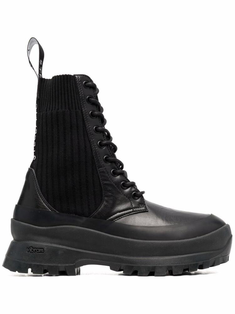 Stella McCartney Trace lace-up combat boots - Black Cover