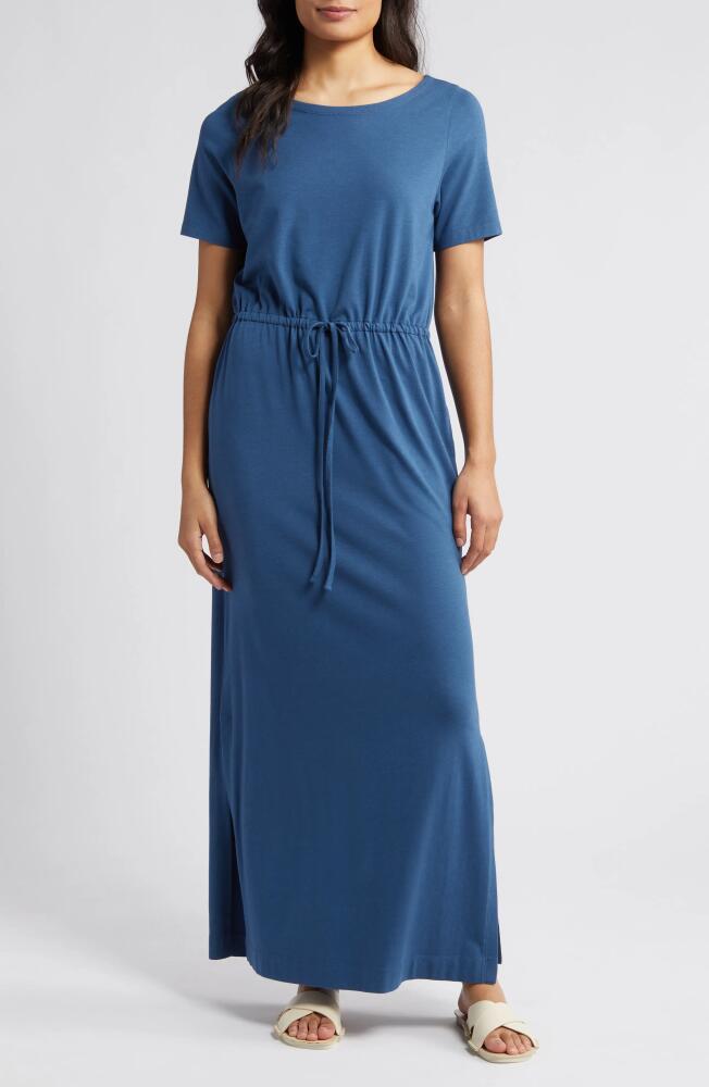 caslon(r) Easy Tie Waist Maxi Dress in Blue Ensign Cover