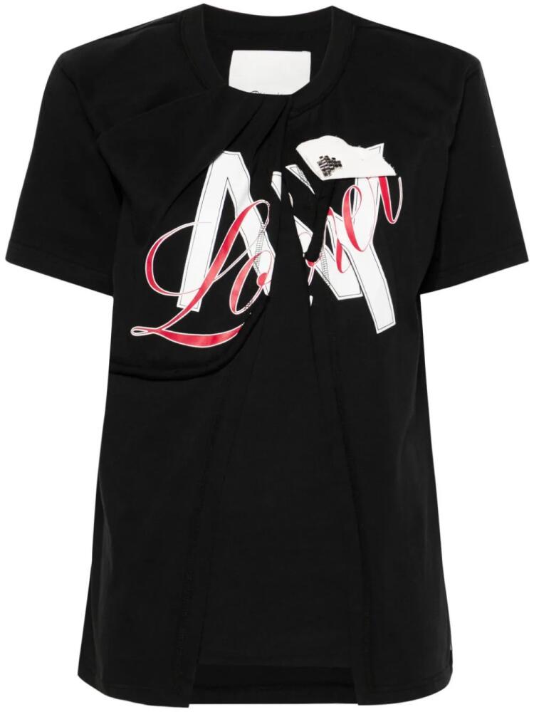 3.1 Phillip Lim NY Lover Sliced T-shirt - Black Cover