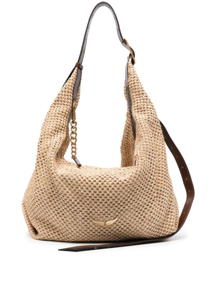 Zadig&Voltaire large Cecilia woven bag - Neutrals Cover