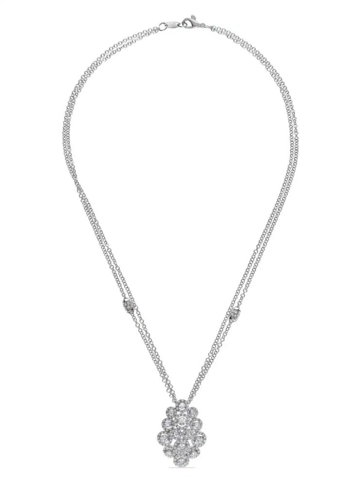 LEO PIZZO 18kt white gold diamond Crops necklace - Silver Cover