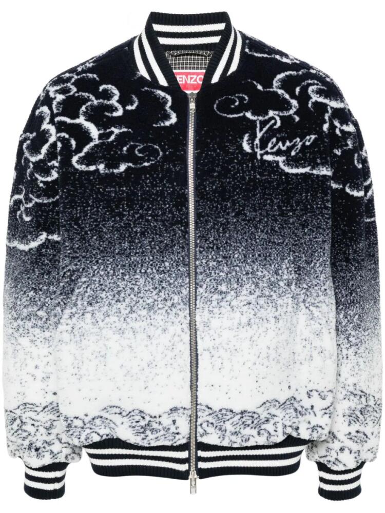 Kenzo Cloud Tiger bomber jacket - Blue Cover