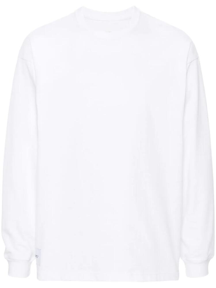 WTAPS long-sleeves cotton T-shirt - White Cover