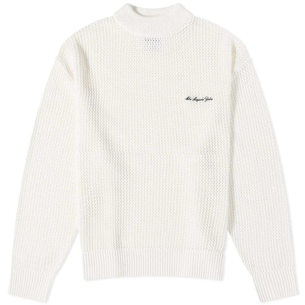 MKI Men's Loose Gauge Knit Jumper in Off White Cover