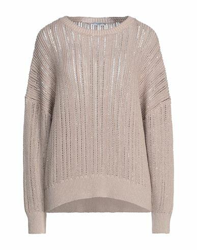 Peserico Woman Sweater Dove grey Cotton, Polyester Cover