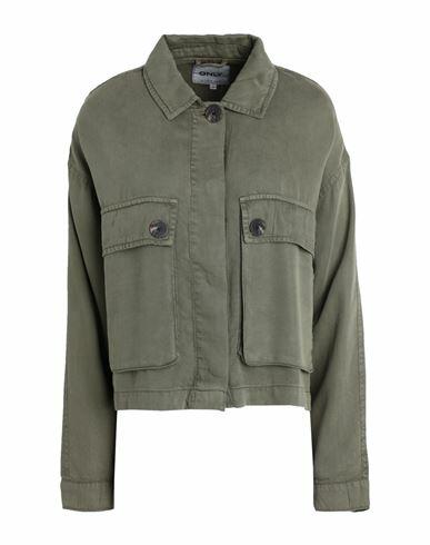 Only Woman Jacket Military green Tencel Lyocell Cover