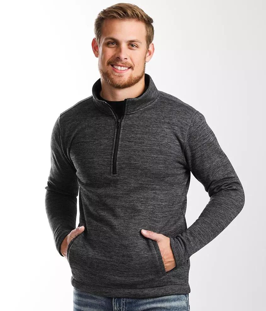 BKE Curtis Half Zip Heathered Sweater Cover