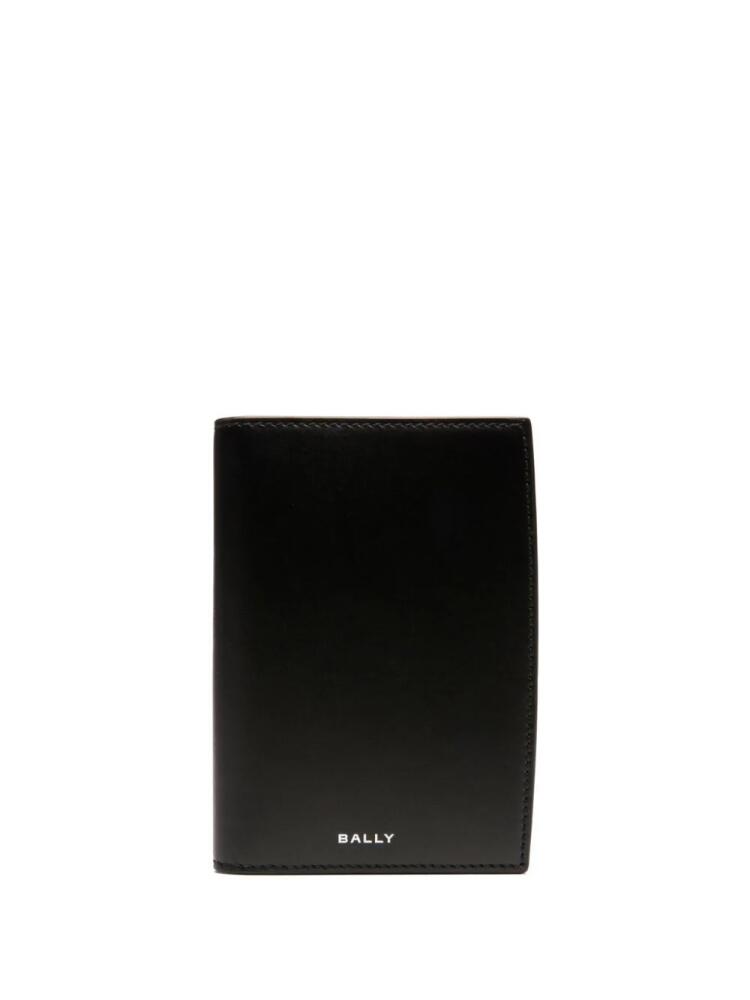 Bally logo-stamp leather wallet - Black Cover