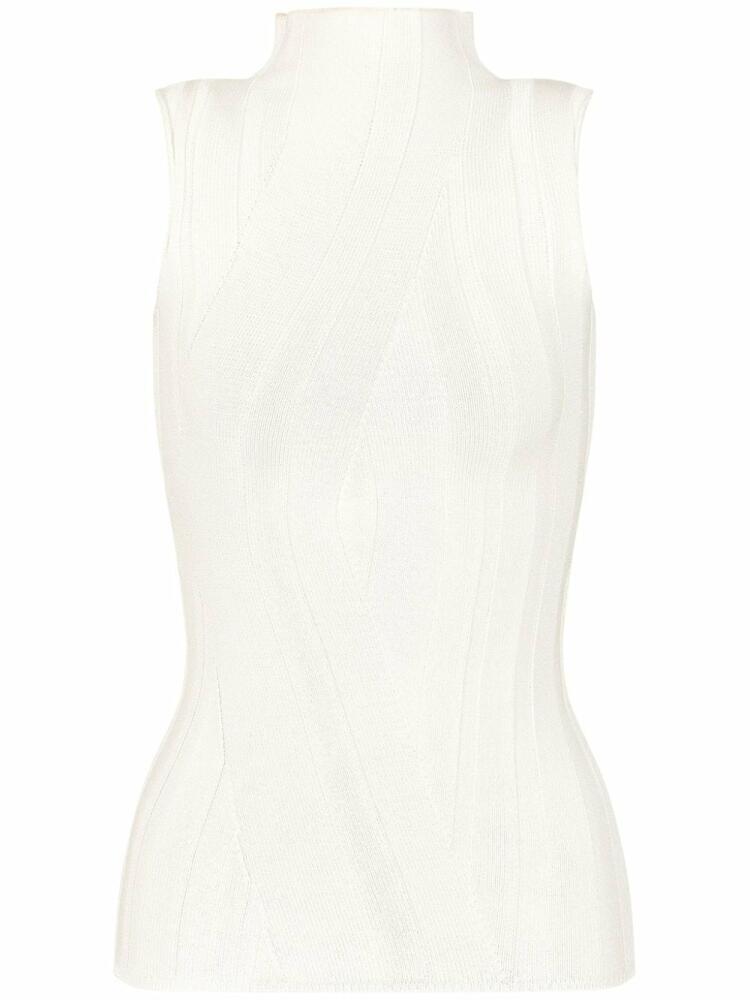 Emporio Armani knitted vest top - White Cover