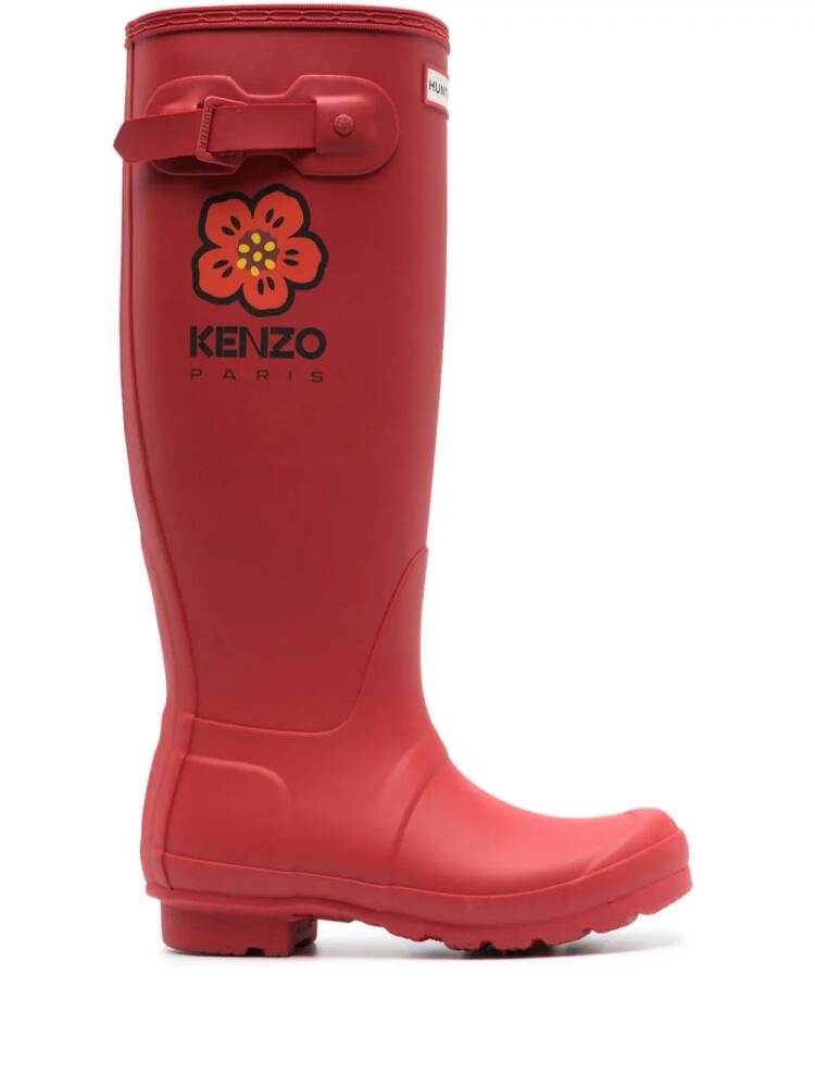 Kenzo x Hunter Wellington boots - Red Cover