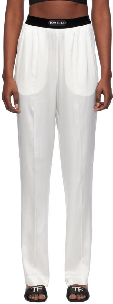 TOM FORD White Relaxed-Fit Lounge Pants Cover