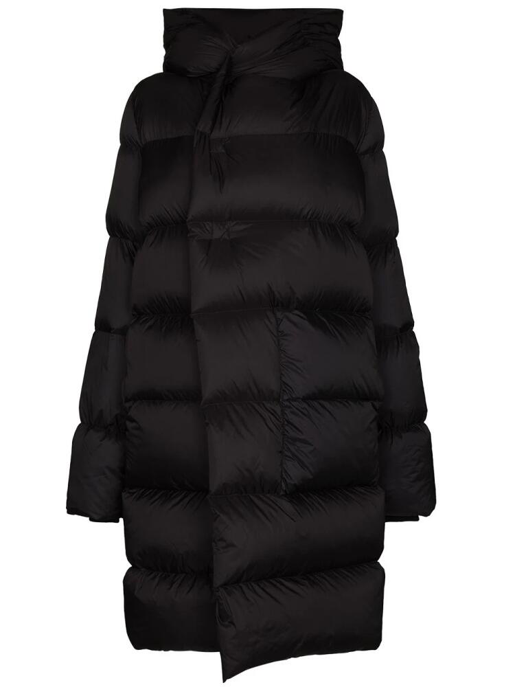 Rick Owens hooded puffer coat - Black Cover