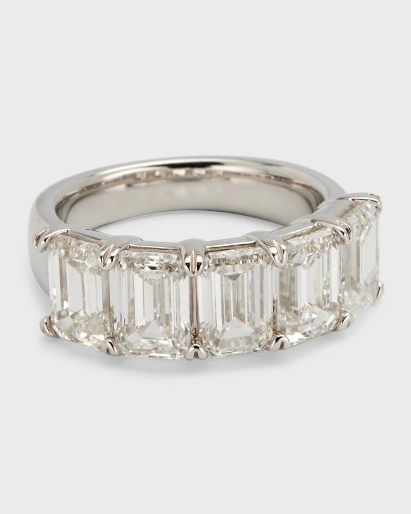 Neiman Marcus Lab Grown Diamonds Lab Grown Diamond 18K White Gold Emerald-Cut Ring Cover