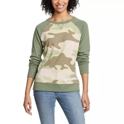 Eddie Bauer Women's Legend Wash Sweatshirt - Camo Cover