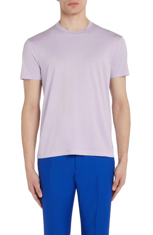 TOM FORD Short Sleeve Crewneck T-Shirt in Light Lavender Cover