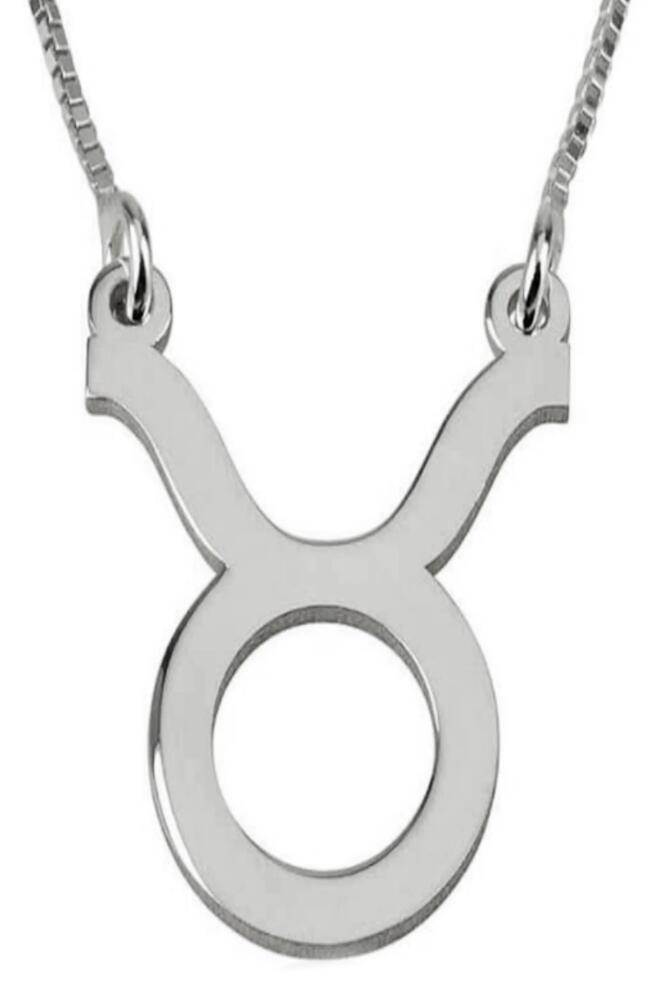 MELANIE MARIE Zodiac Pendant Necklace in Sterling Silver - Taurus Cover