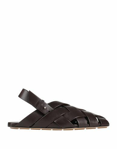 Bottega Veneta Man Sandals Dark brown Calfskin Cover