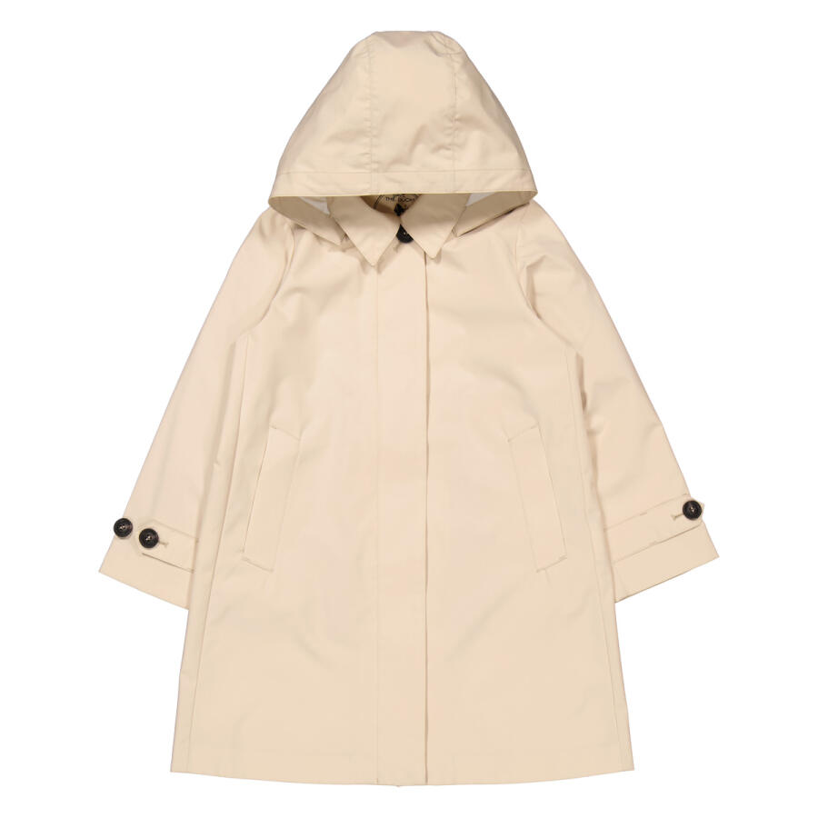 Save The Duck Girls Beige Suri Hooded Raincoat Cover