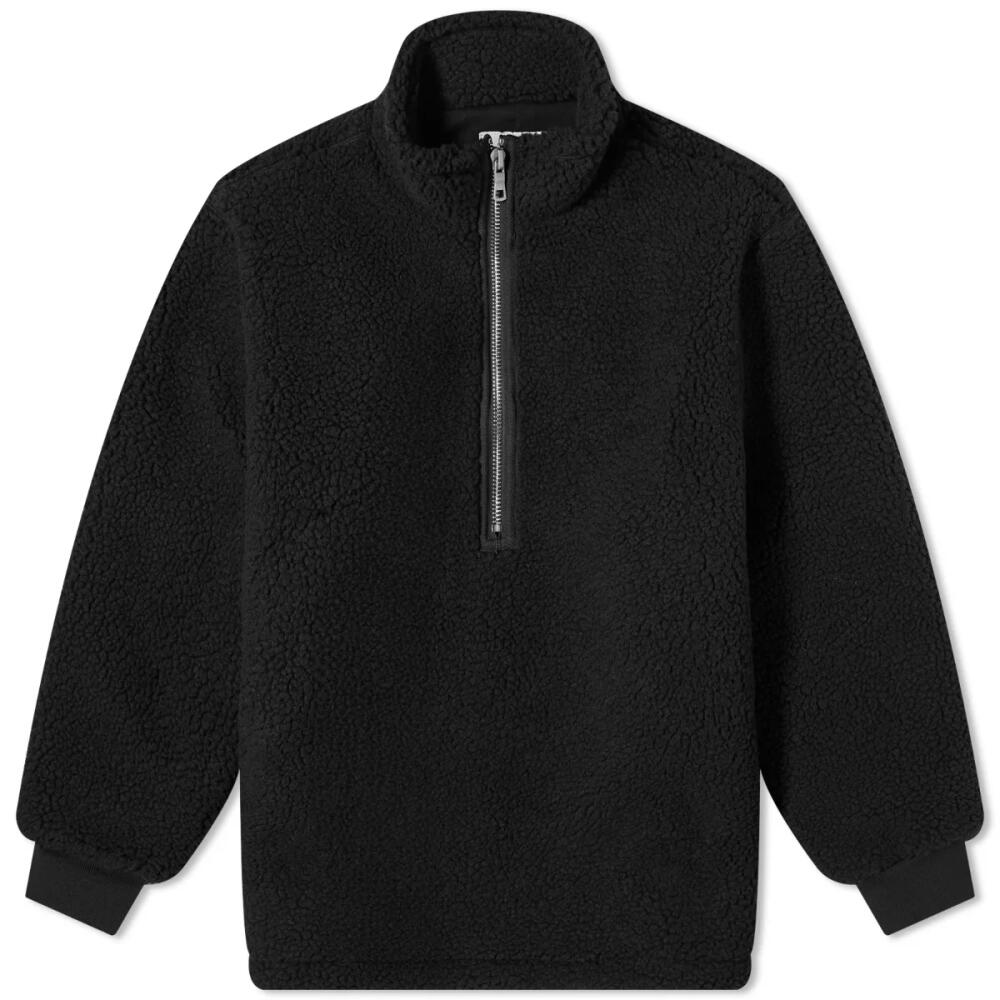 MKI Men's Shearling Quarter Zip in Black Cover