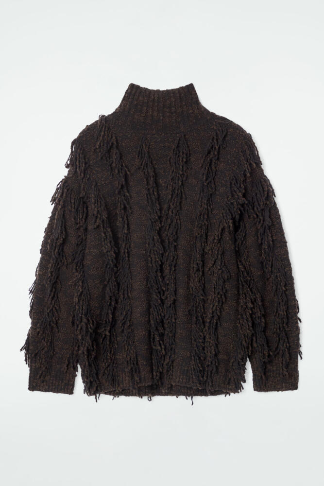 COS FRINGED WOOL SWEATER Cover