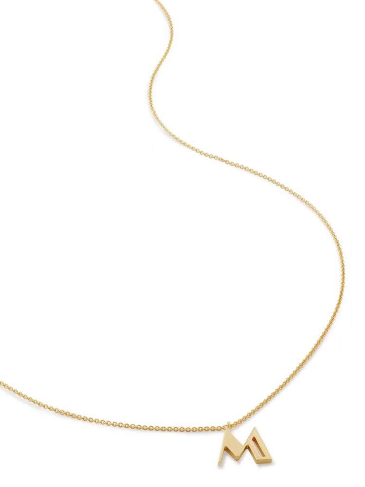 Monica Vinader M adjustable necklace - Gold Cover