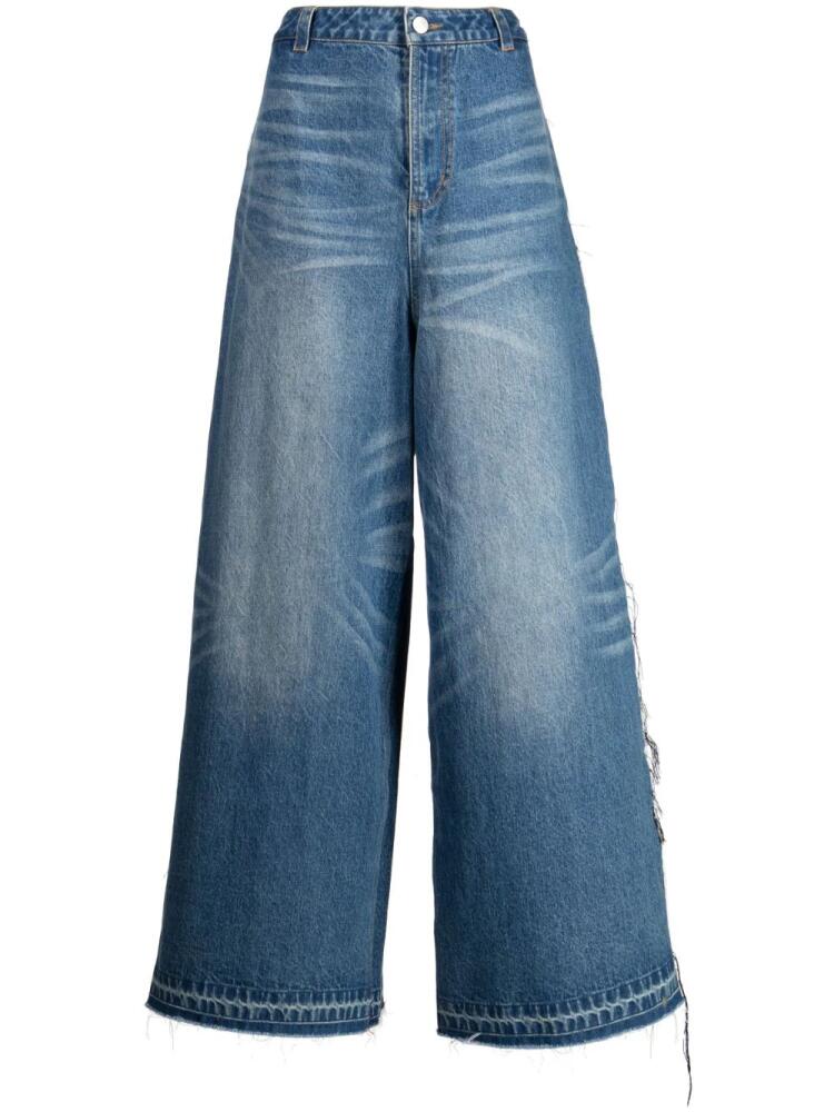 Ground Zero high-waisted wide-leg jeans - Blue Cover