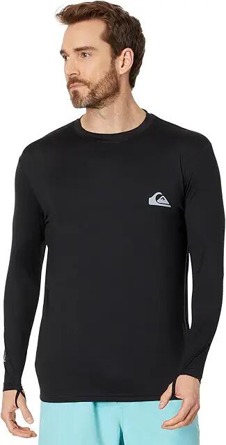 Quiksilver Everyday Surf Tee Long Sleeve (Black) Men's Swimwear Cover