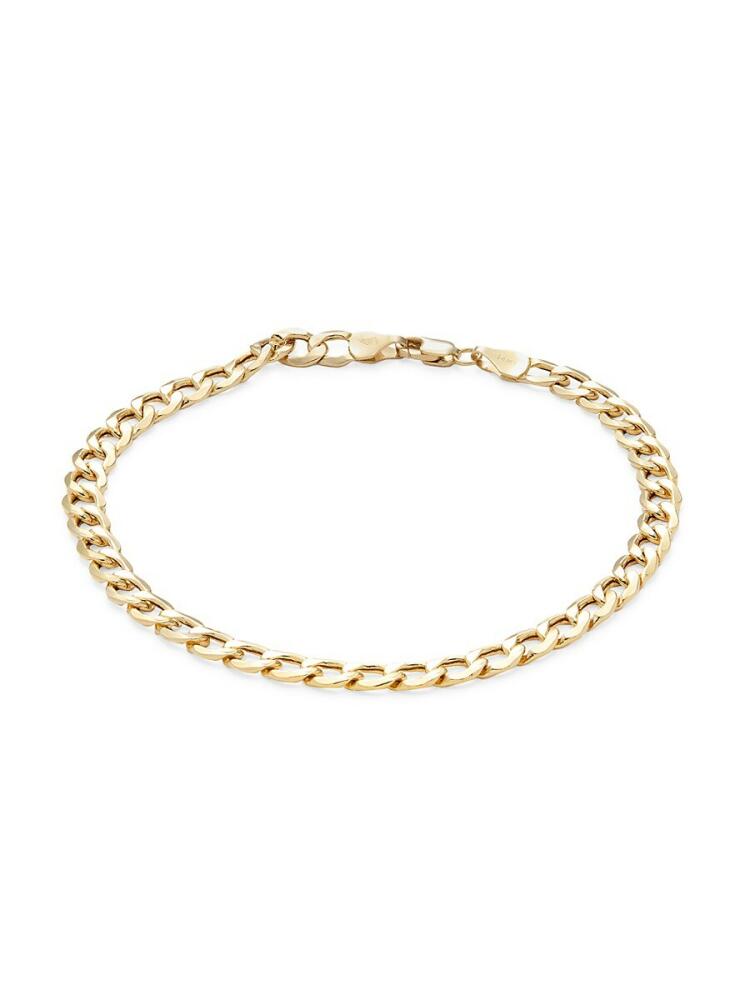 Saks Fifth Avenue Made in Italy Men's 14K Yellow Gold Curb Chain Bracelet Cover