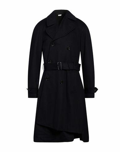 Comme Des Garçons Man Coat Navy blue Wool, Cashmere Cover