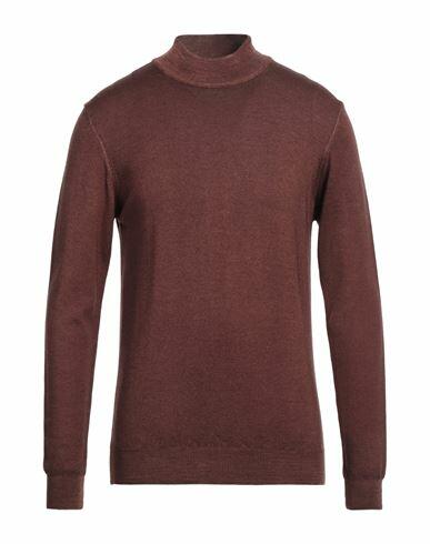 Retois Man Turtleneck Cocoa Merino Wool Cover