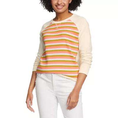 Eddie Bauer Women's Legend Wash Sweatshirt - Stripe Cover