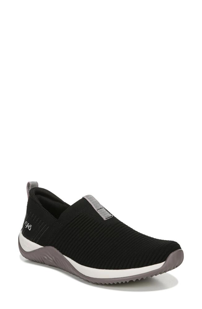 Rykä Echo Knit Slip-On Sneaker in Black Knit Cover