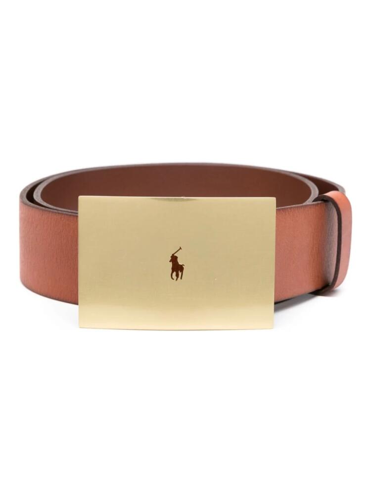 Polo Ralph Lauren Polo Pony leather belt - Brown Cover