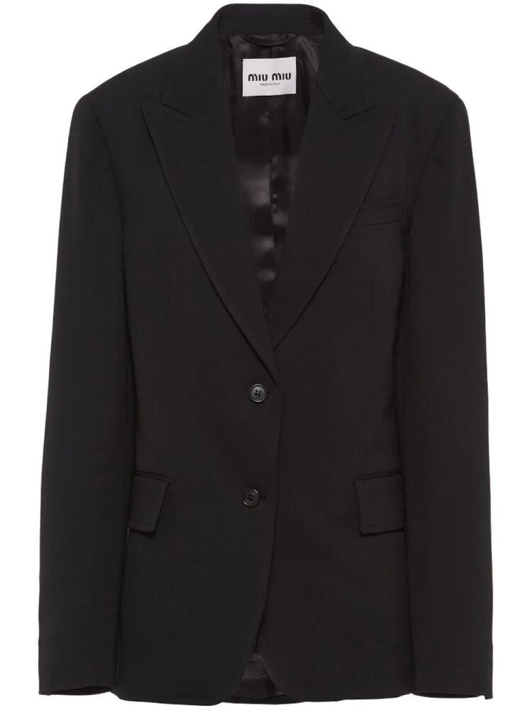 Miu Miu single-breasted blazer - Black Cover