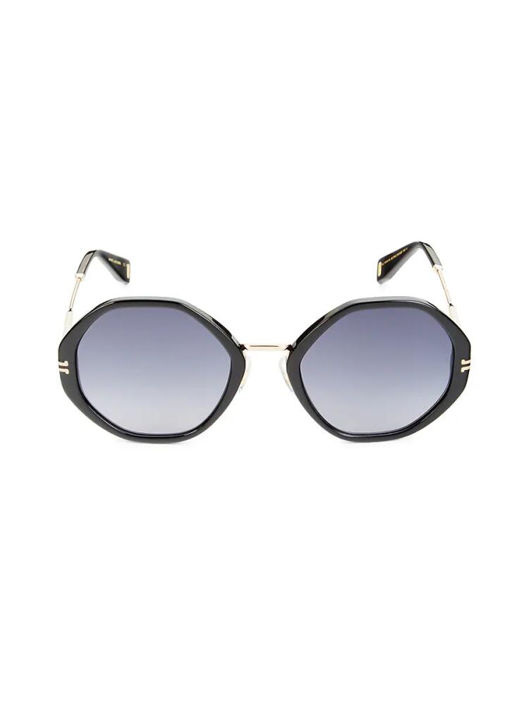 Marc Jacobs Women's 54MM Round Sunglasses - Gold Blue Cover