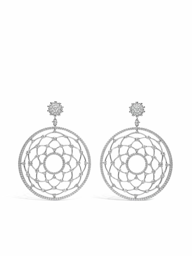 LEO PIZZO 18kt white gold diamond Merletti earrings - Silver Cover