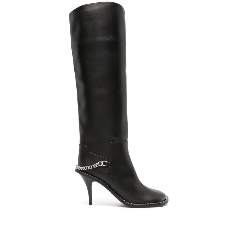 Stella Mccartney Ladies Black Ryder Knee-High Stiletto Boots Cover