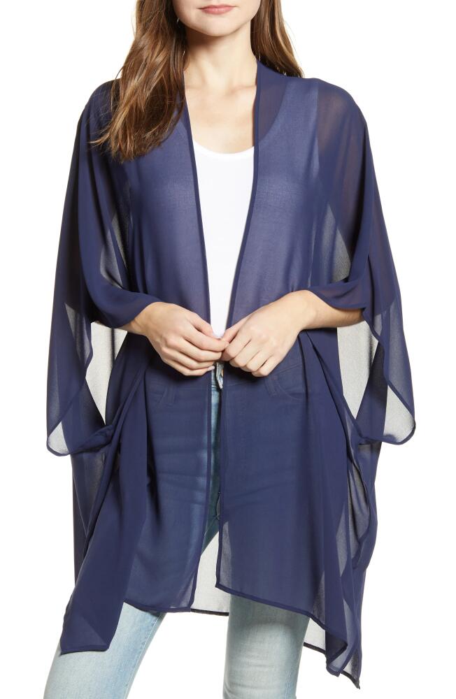 Nordstrom Chiffon Wrap in Navy Peacoat Cover