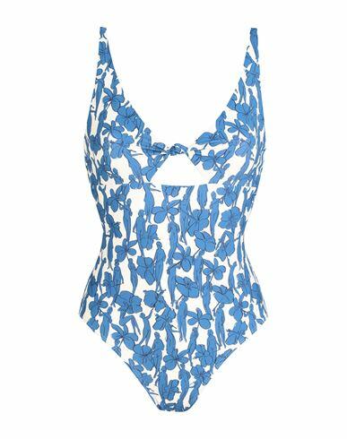 Tory Burch Woman One-piece swimsuit Cream Nylon, Lycra Cover