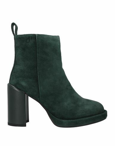 Manufacture D'essai Woman Ankle boots Dark green Leather Cover