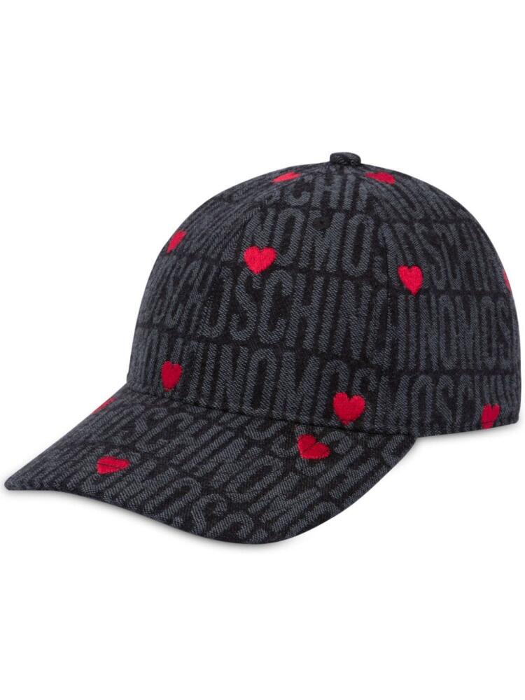 Moschino embroidered-motif cap - Black Cover