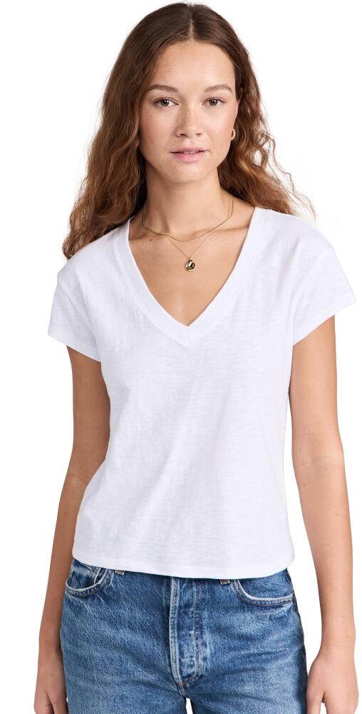 Z Supply Modern V Neck Tee White Cover